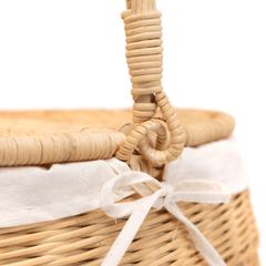 Kaigio - Panier pique-nique en rotin tressé main – vue 5 – Produit artisanal fait à la main · Kuênia