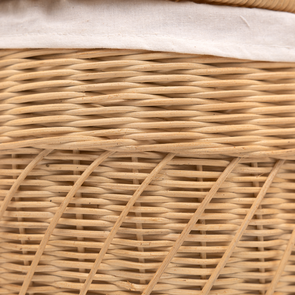 Kaigio - Panier pique-nique en rotin tressé main – vue 6 – Produit artisanal fait à la main · Kuênia