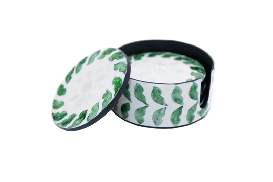 MOP Coasters With Holder Model A