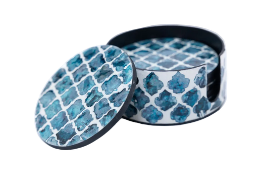 MOP Coasters With Holder Model B