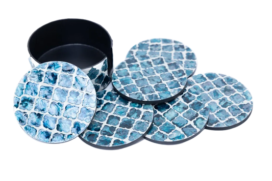 MOP Coasters With Holder Model B